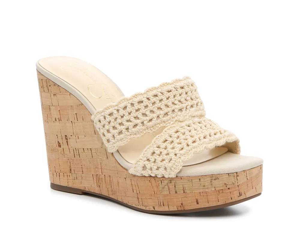 Jessica simpson hot sale cork wedge shoes