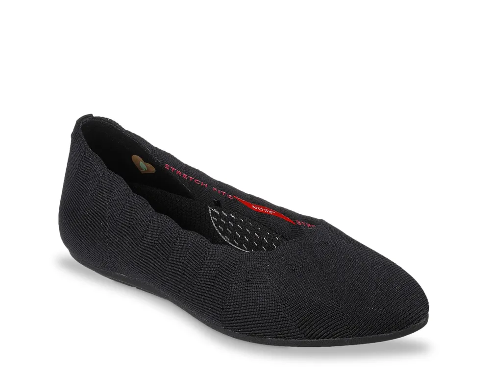 Skechers stretch sale fit flats