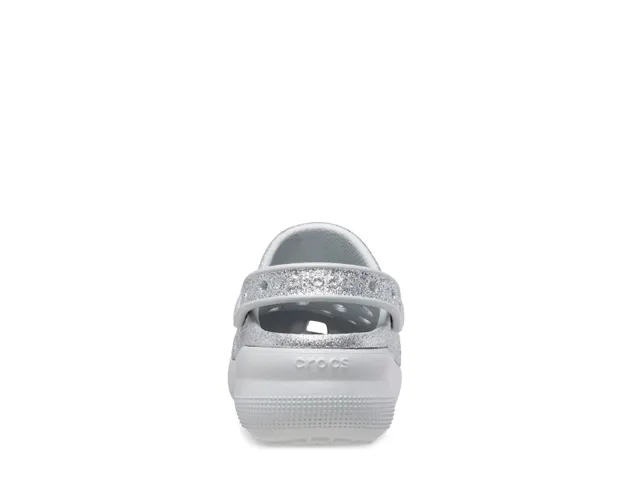 Crocband glitter hot sale clog silver