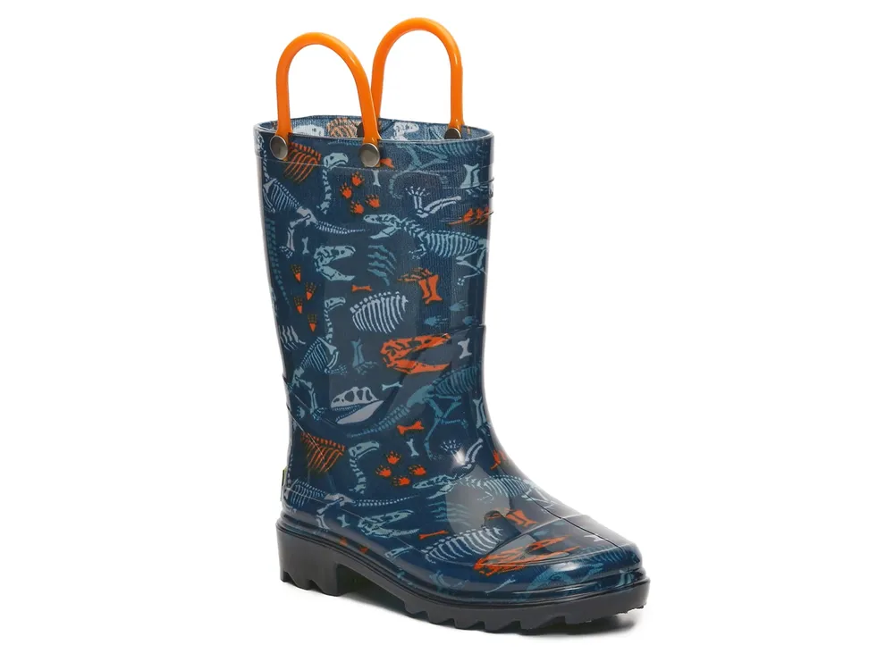 Western Chief Fossilized Light Up Rain Boot Kids Bridge