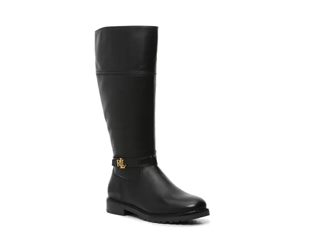 Lauren ralph lauren margarite outlet wide calf riding boot