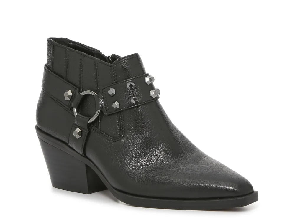 Vince camuto outlet black studded booties