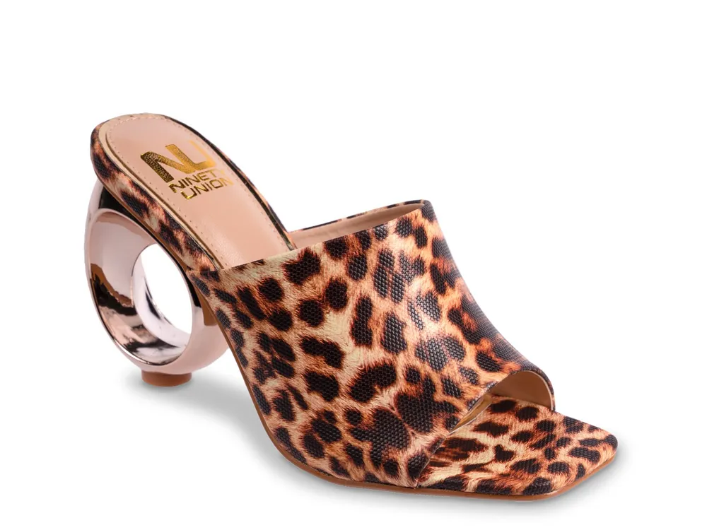 Leopard store sandals dsw