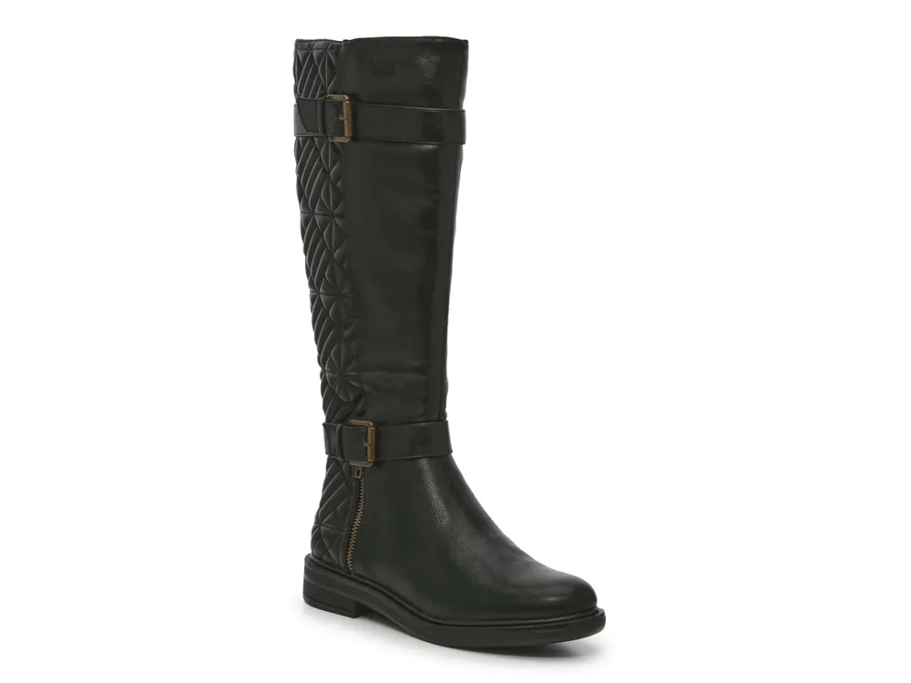 Wide calf quilted outlet boots