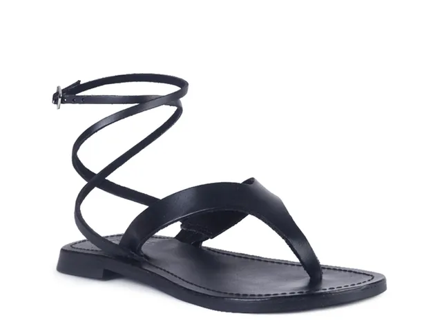 Dsw black sandals discount flat