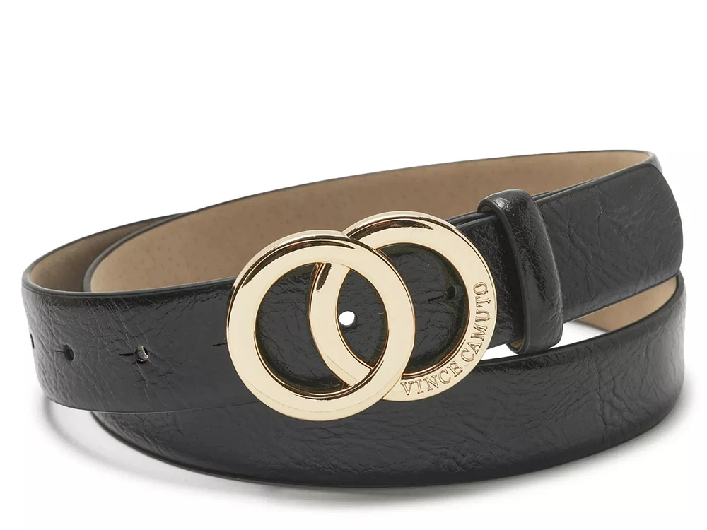 [Margesherwood] / ☆ RING TWO TONE LEATHER BELT / coffee BELT - MARGESHERWOOD