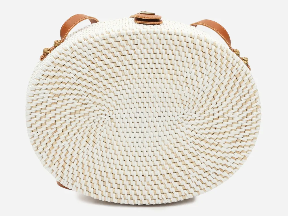 Crown vintage best sale rattan crossbody bag