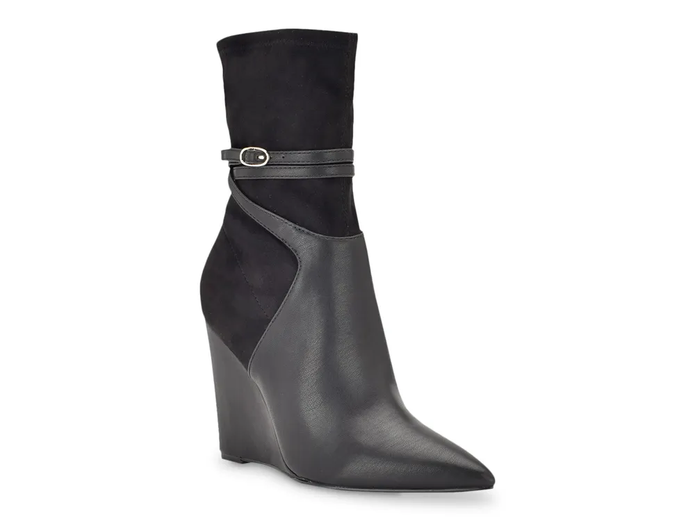 Dsw black wedge on sale booties