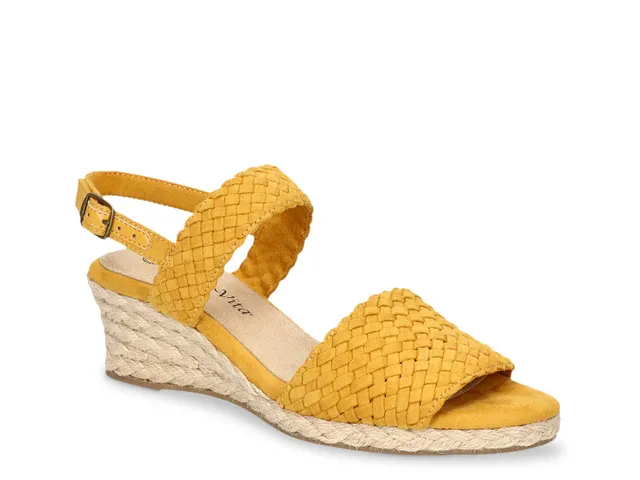 Yellow wedges dsw new arrivals