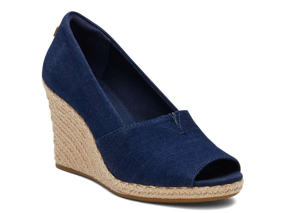 Toms 2024 navy wedges