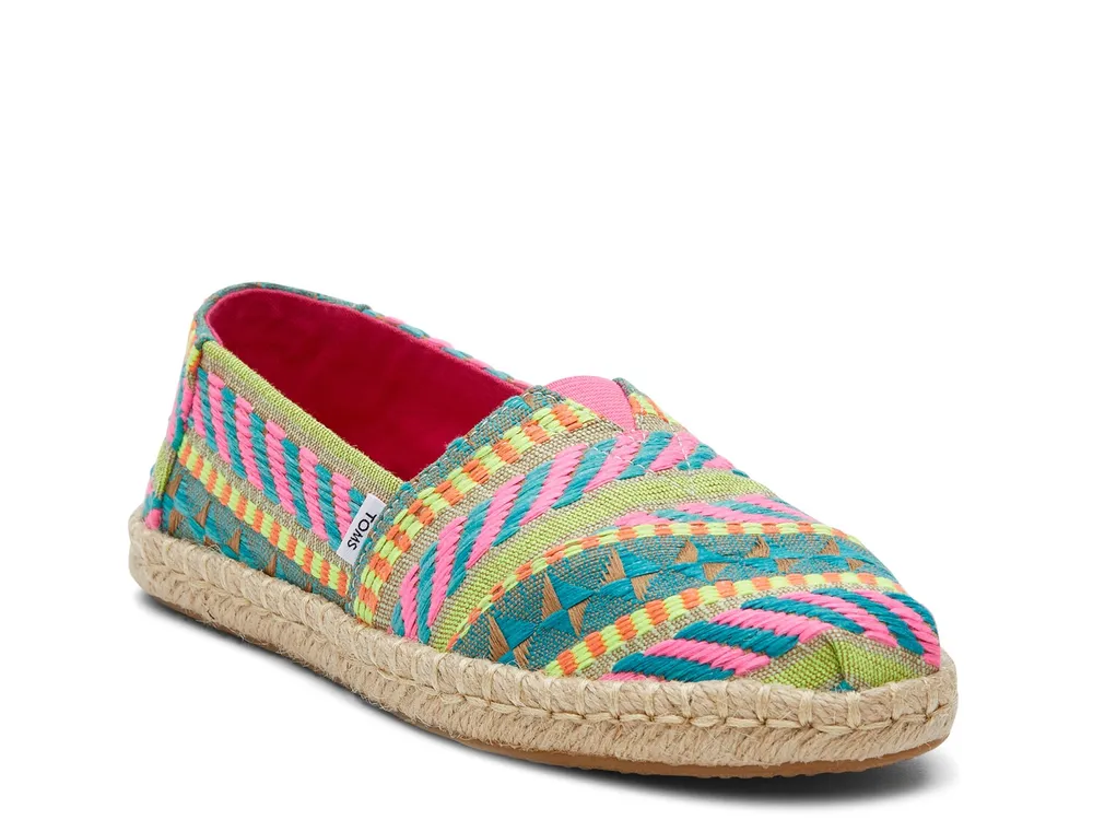 TOMS Alpargata Rope Espadrille Pattern Slip-On | Hamilton Place