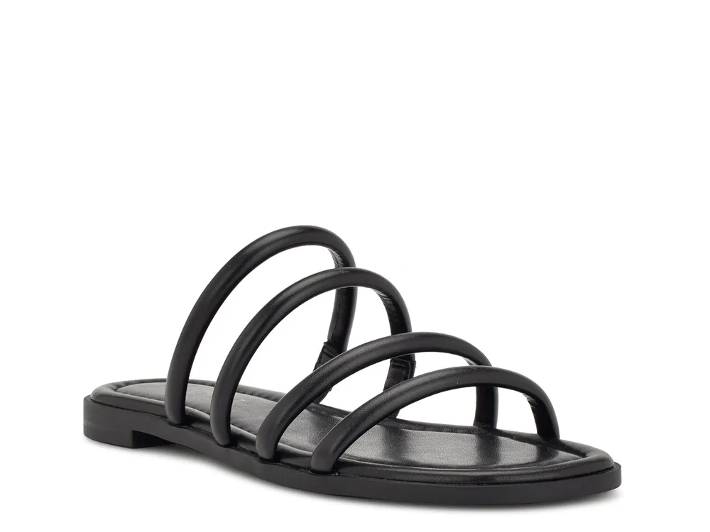 Dsw black flat sandals hot sale