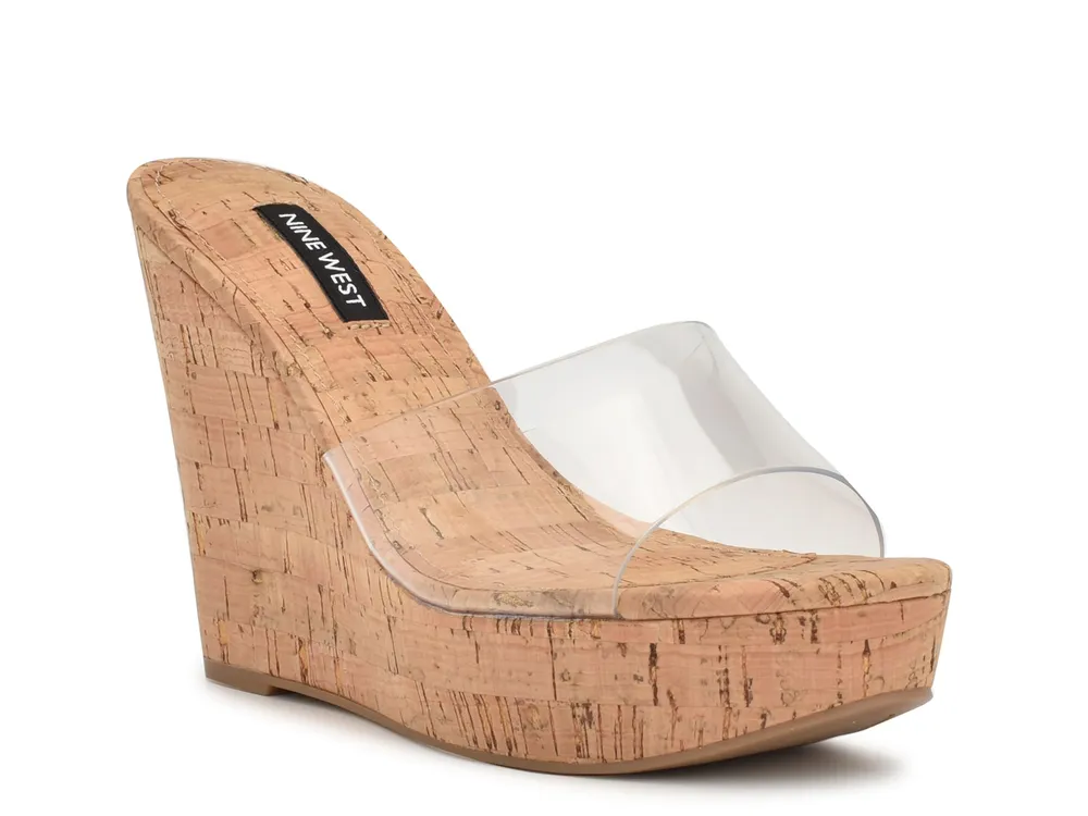 Nine west store cork wedge