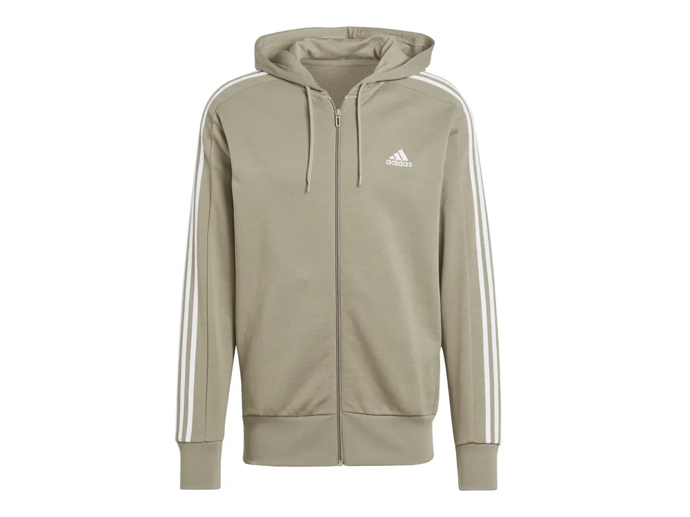 Adidas men's french sale terry full zip hoodie