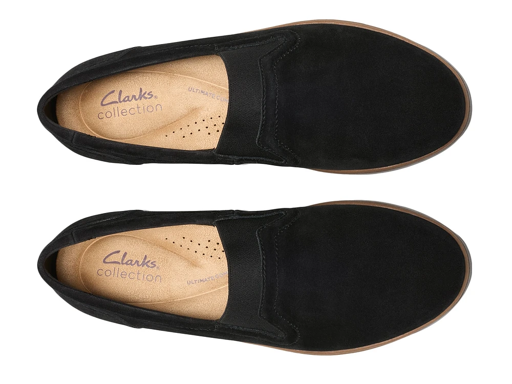 Clarks Zylah Sky Women's Slip-On Shoes, Size: 8 Wide, Natural Interest
