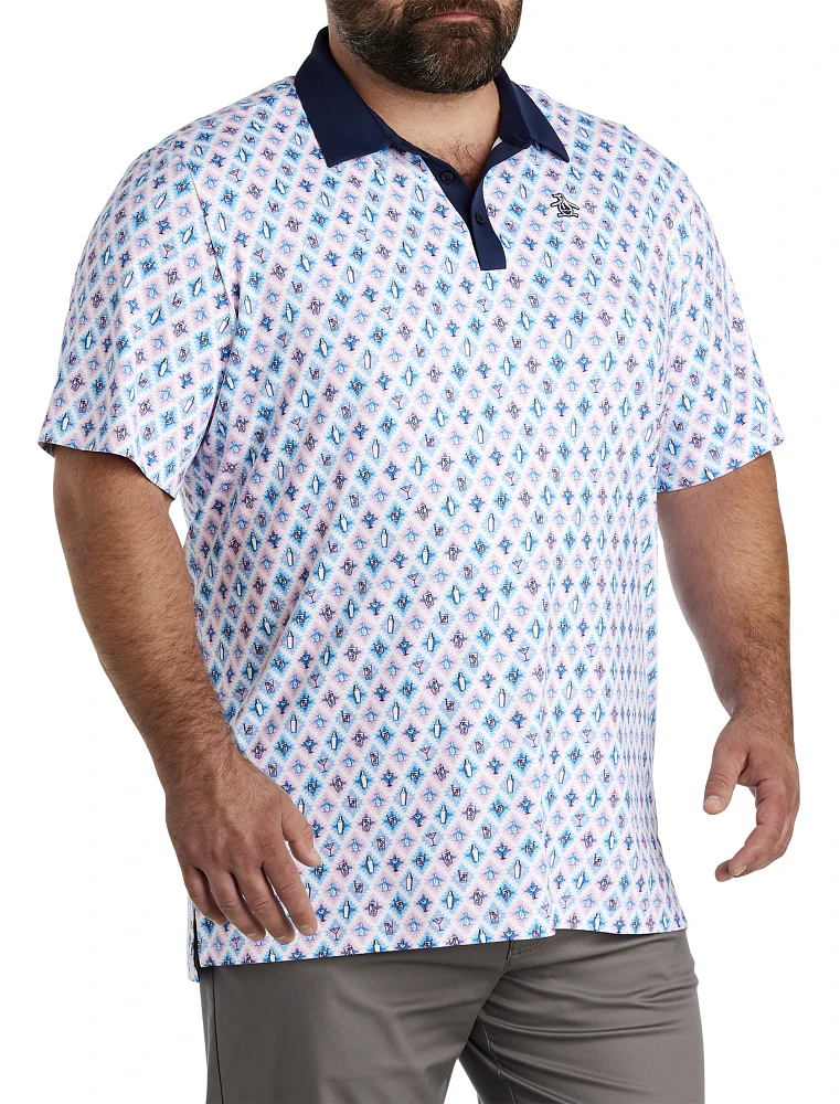 Original Penguin Atomic Cocktail Printed Golf Polo Shirt