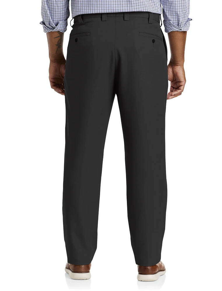 Oak Hill Waist-Relaxer Pleated Microfiber Pants | Mission Valley