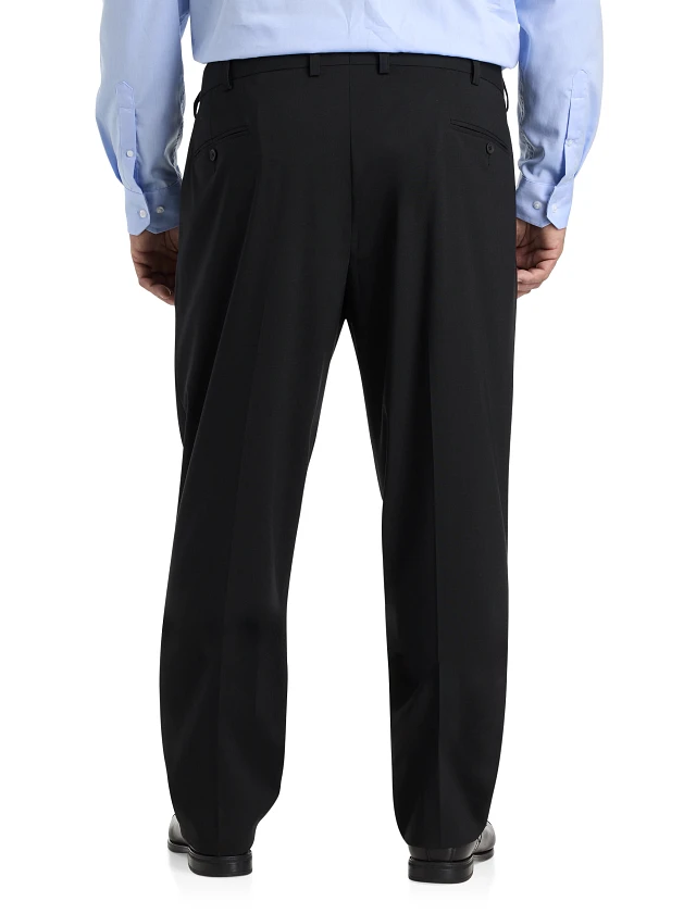 Oak Hill Perfect Fit Waist-Relaxer Pleated Suit Pants