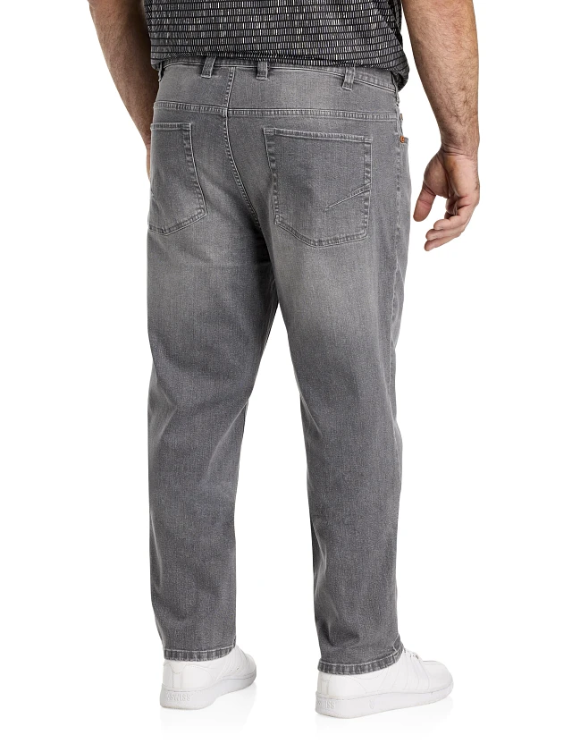 【AAKE】HORIZON WASHING DENIM Wedgie Straight Fit Women's Jeans (plus Size) - Dark Wash