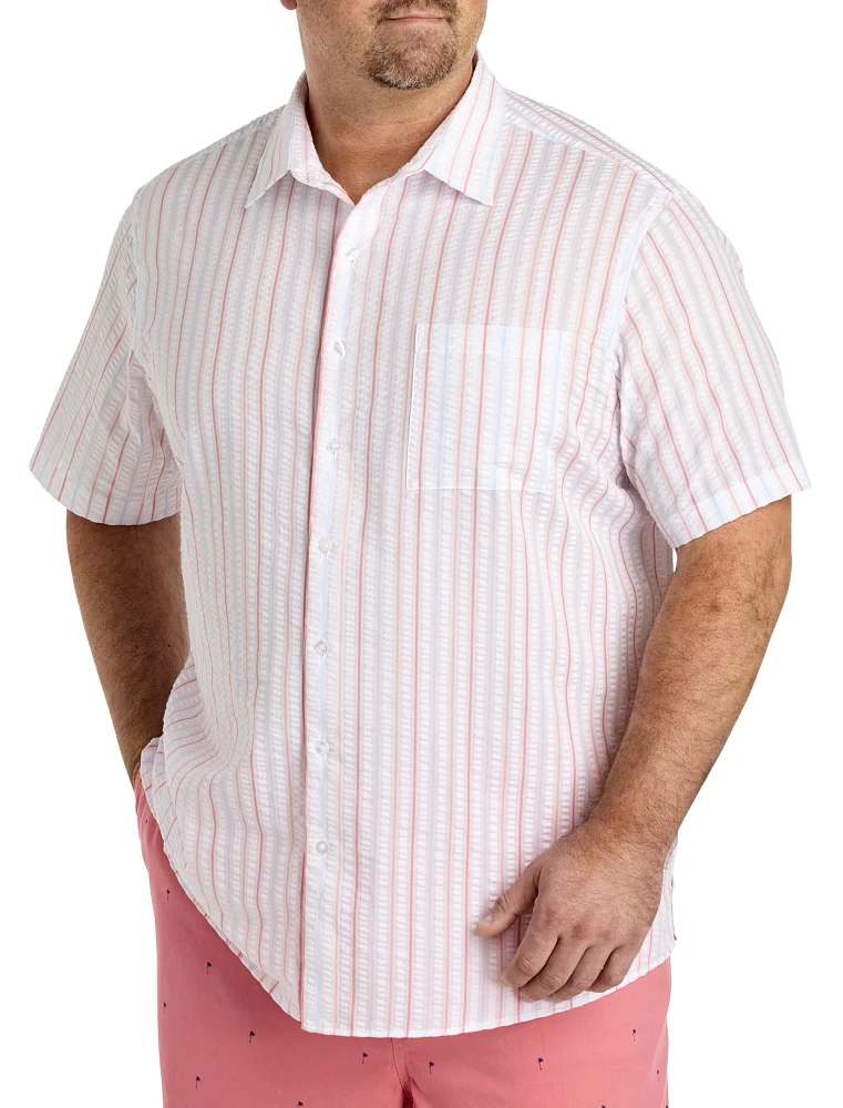 シャツ IONSEOUL seersucker stripe thin shirt JE1173 Oak Hill Seersucker Stripe Sport Shirt at Hamilton Place in
