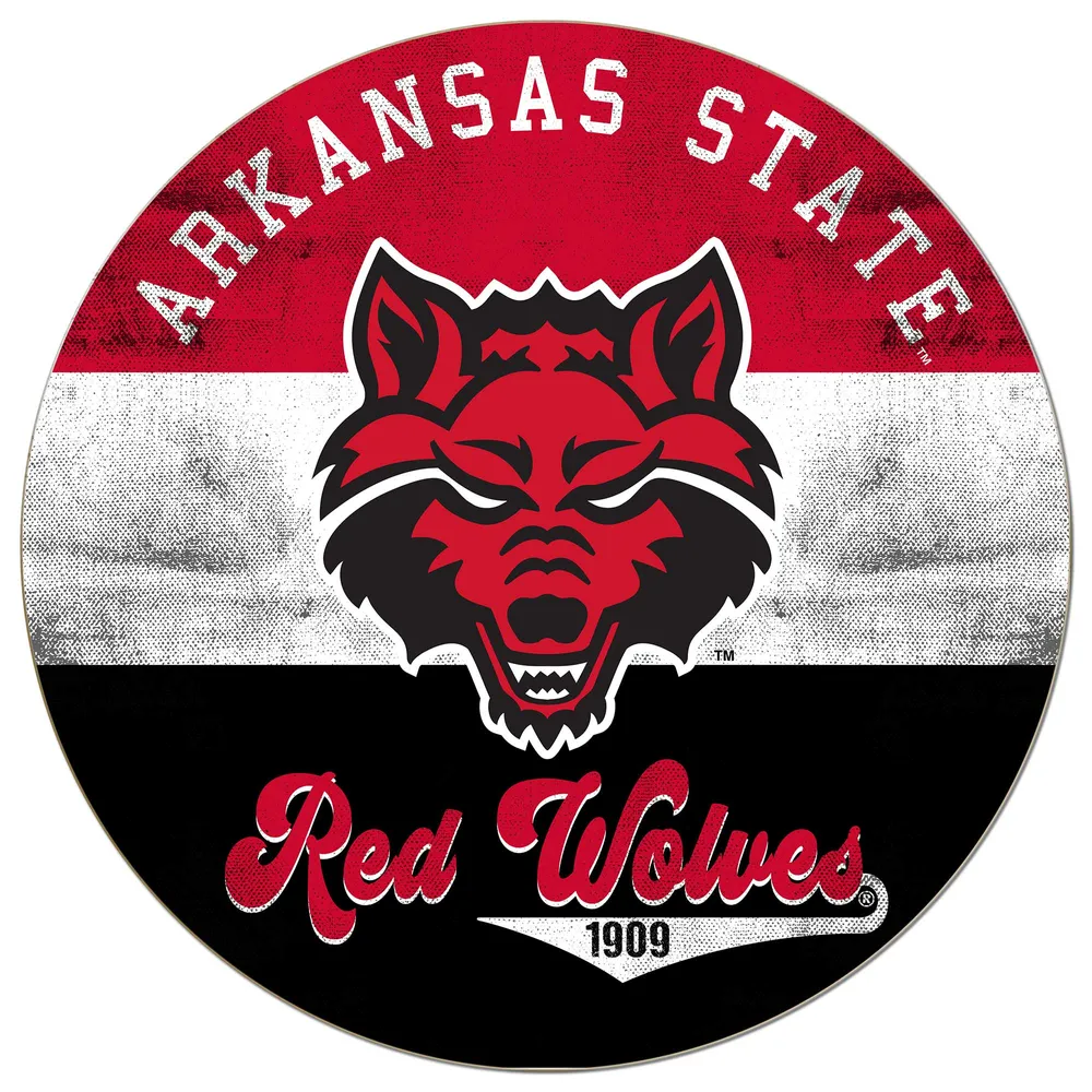 Lids Arkansas State Red Wolves 20'' x 20'' Retro Logo Circle Sign ...