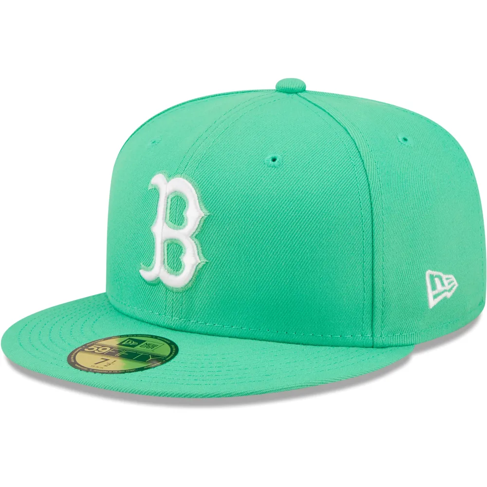 New Era Men's New Era Green Boston Red Sox Logo 59FIFTY Fitted Hat