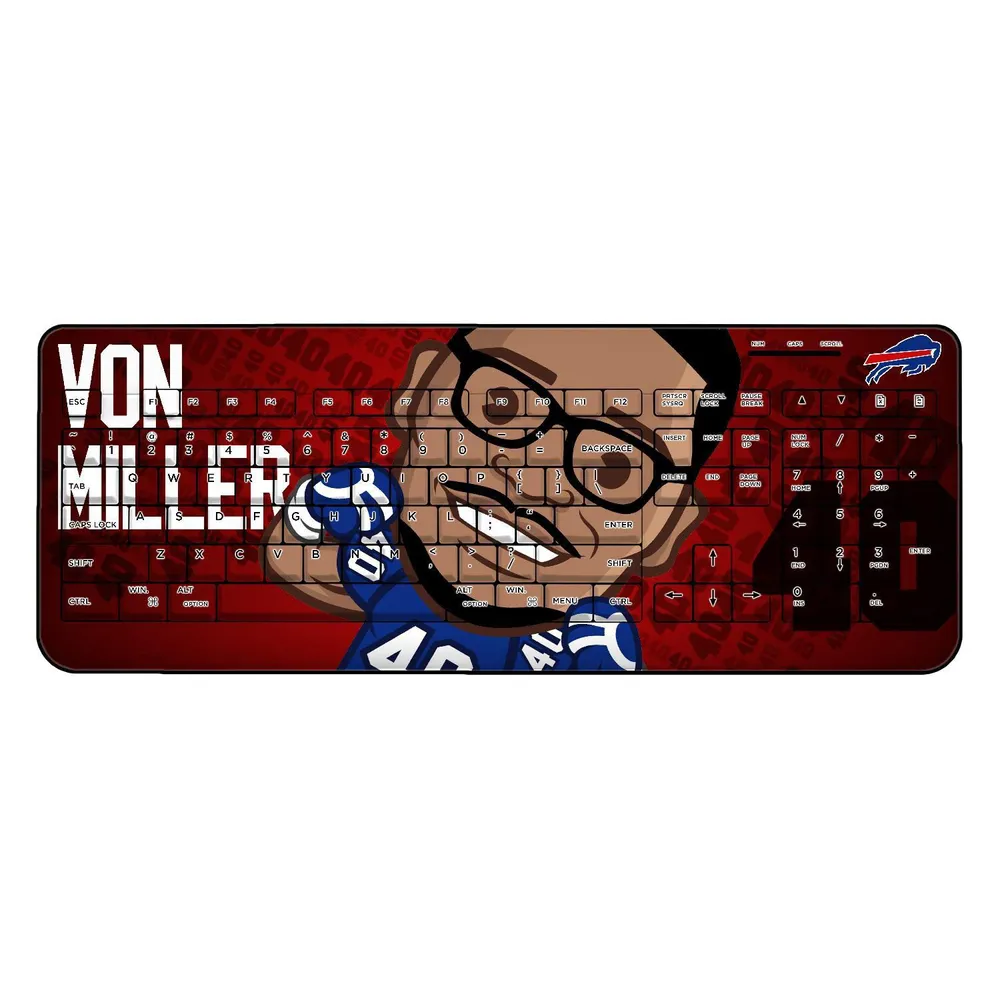 Lids Von Miller Buffalo Bills Emoji Design Wireless Keyboard