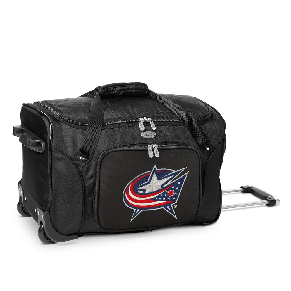 Lids Columbus Blue Jackets MOJO 22" 2Wheeled Duffel Bag Black