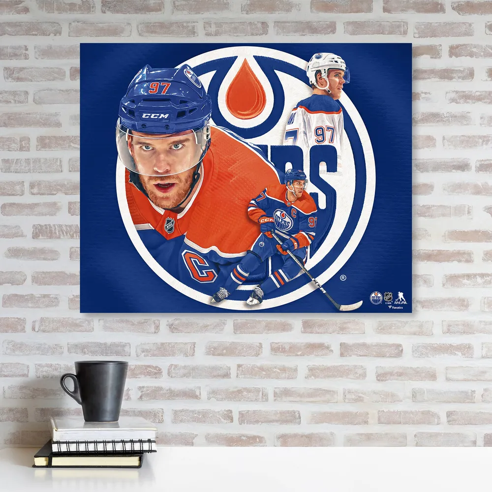Lids Connor McDavid Edmonton Oilers Fanatics Authentic Stretched 20" x ...