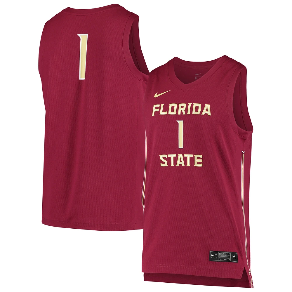 Lids 1 Florida State Seminoles Nike Unisex Replica Basketball Jersey