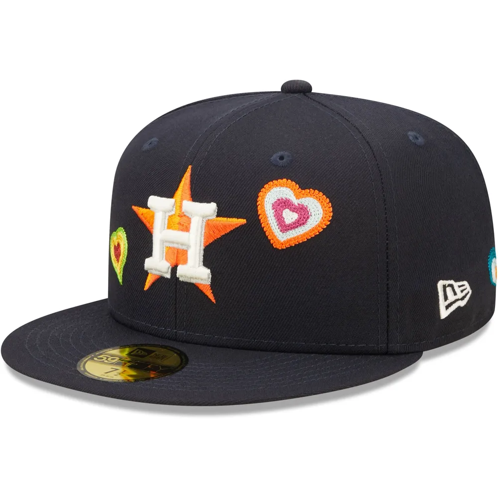 New Era Men's New Era Navy Houston Astros Chain Stitch Heart 59FIFTY