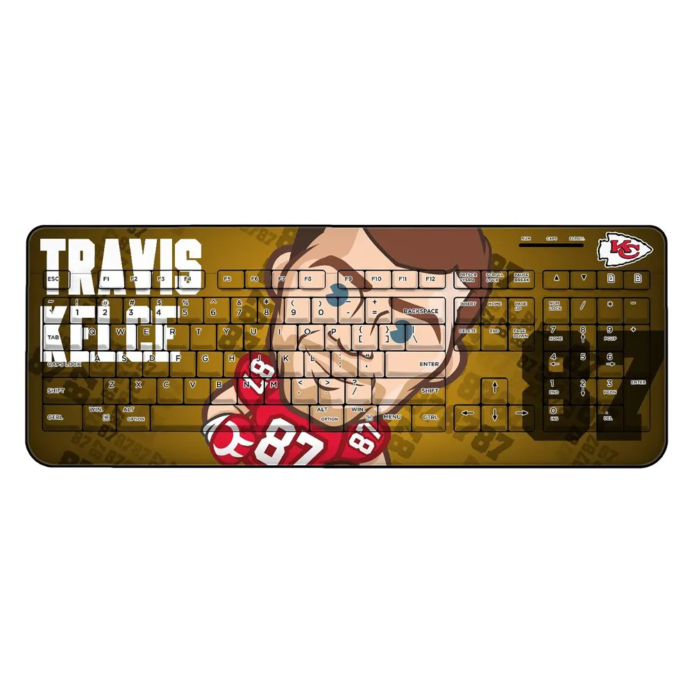 Lids Travis Kelce Kansas City Chiefs Emoji Design Wireless Keyboard ...