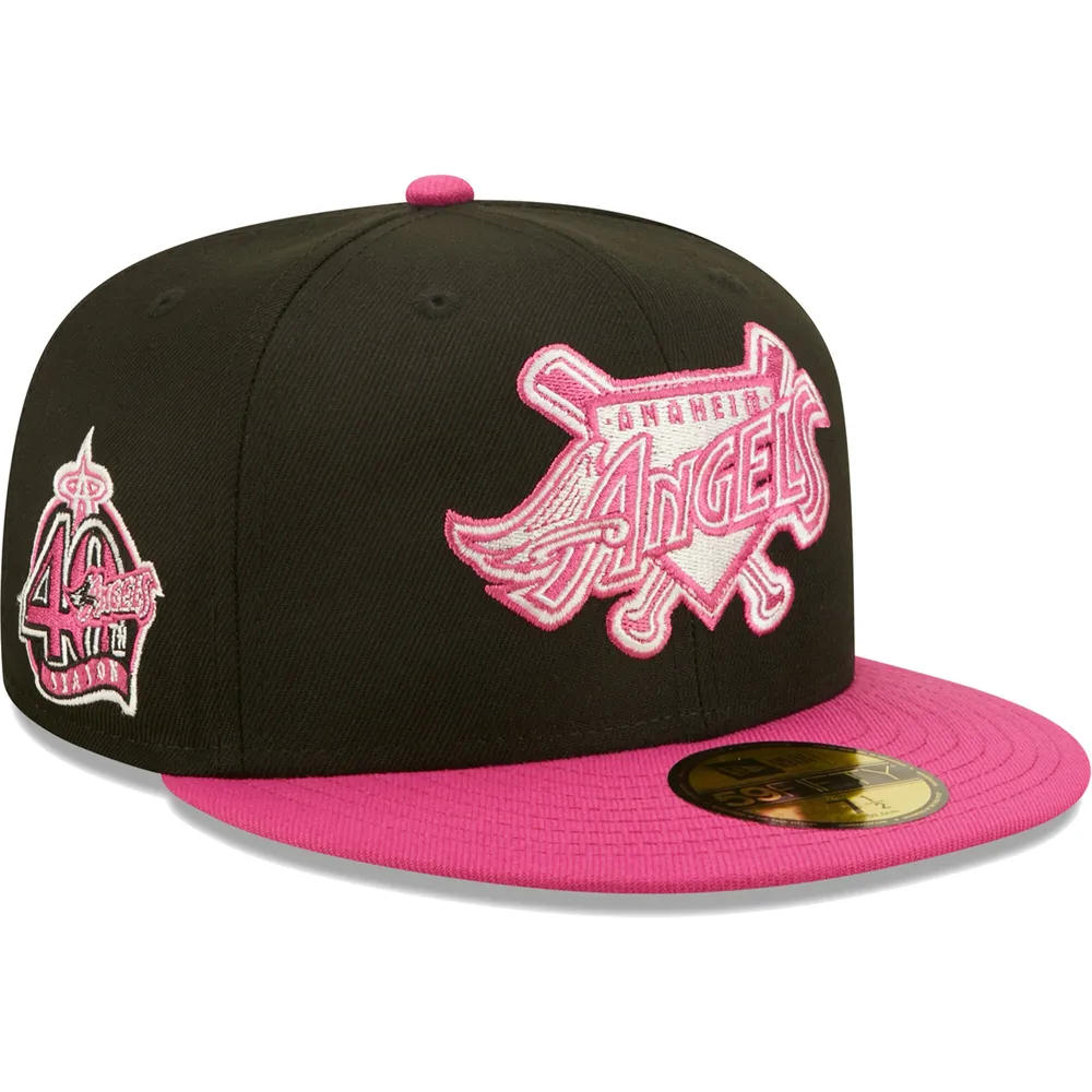 Lids Los Angeles Angels New Era 40th Season Passion 59FIFTY Fitted Hat Black/Pink Brazos Mall