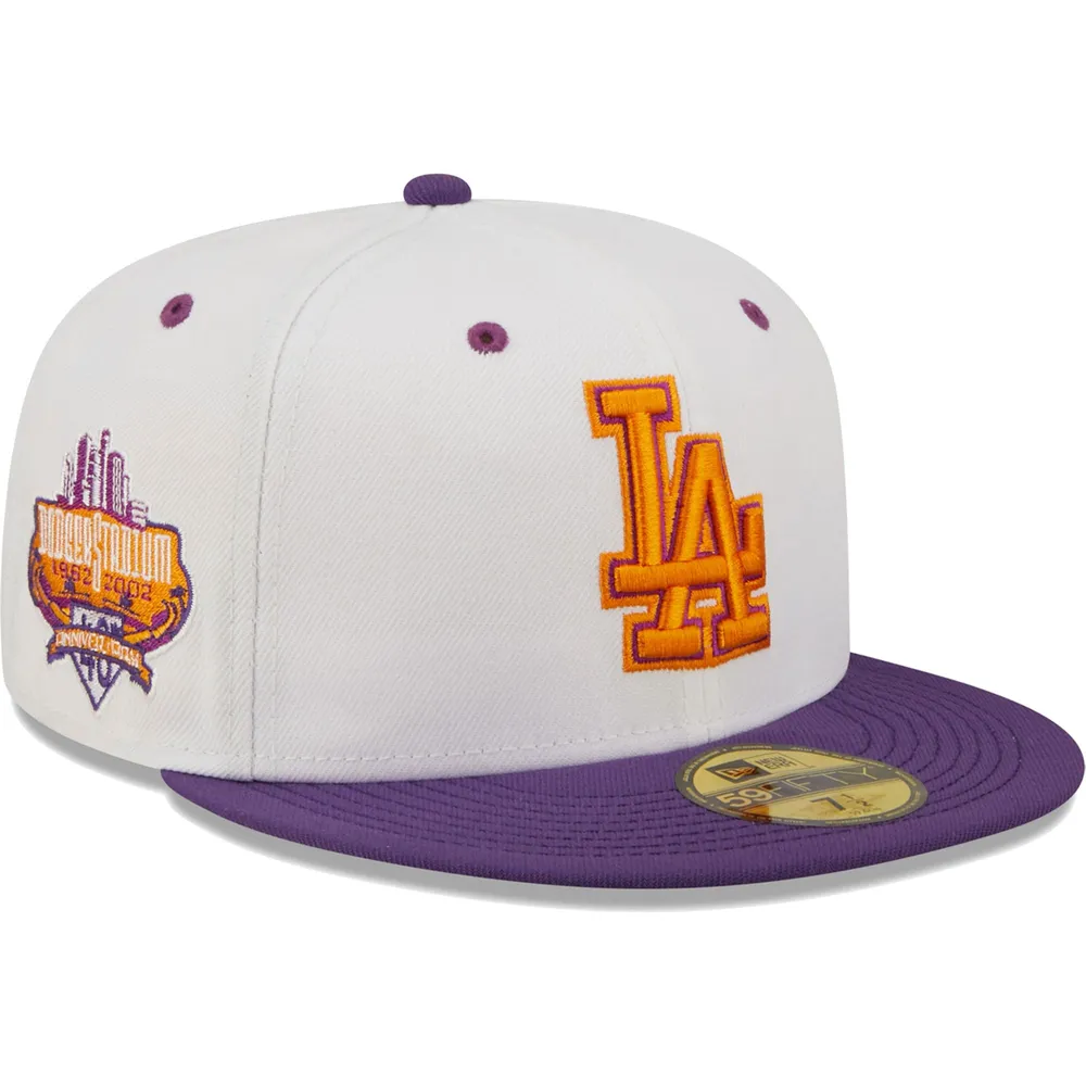 New Era Men's New Era White/Purple Los Angeles Dodgers 40th Anniversary ...