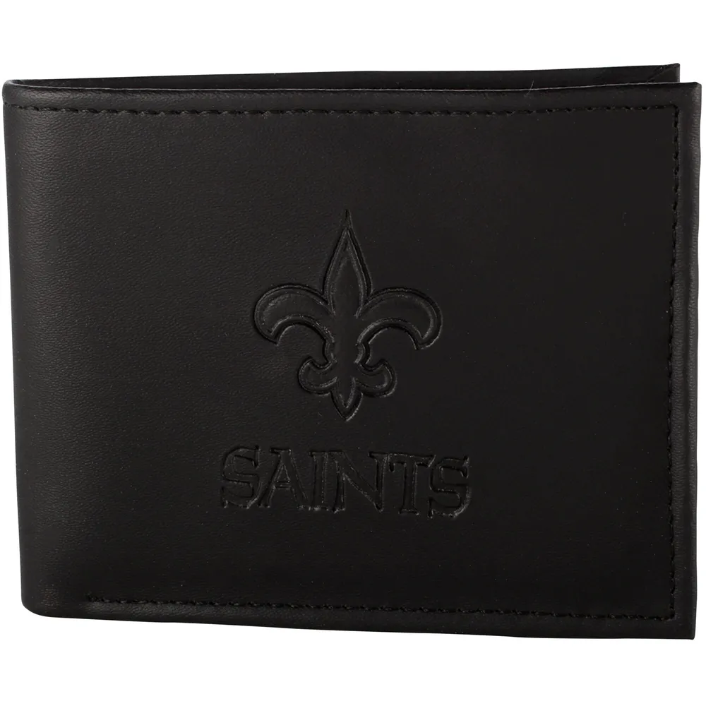 Lids New Orleans Saints Hybrid BiFold Wallet Black Hamilton Place