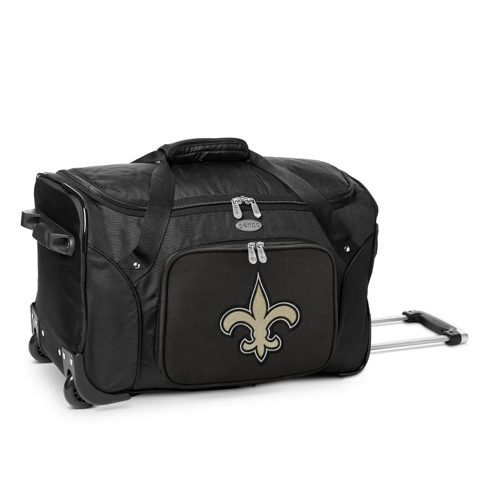 Lids New Orleans Saints MOJO 22" 2Wheeled Duffel Bag Black