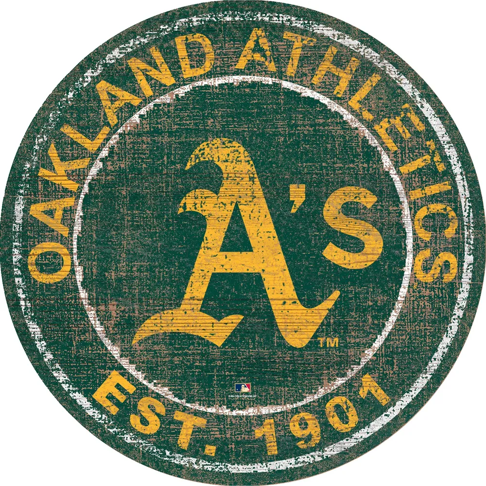 Lids Oakland Athletics 24'' Round Heritage Logo Sign Alexandria Mall