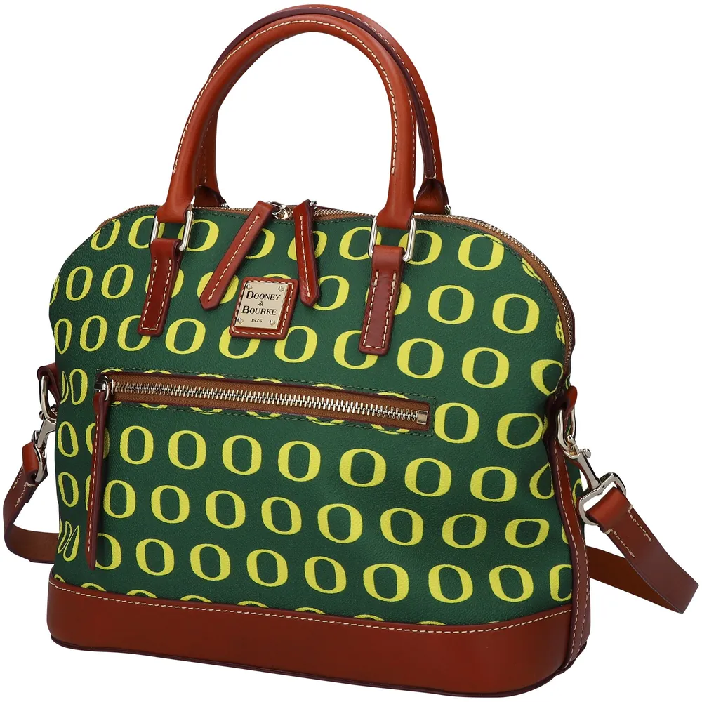 Lids Oregon Ducks Dooney & Bourke Signature Zip Satchel Purse