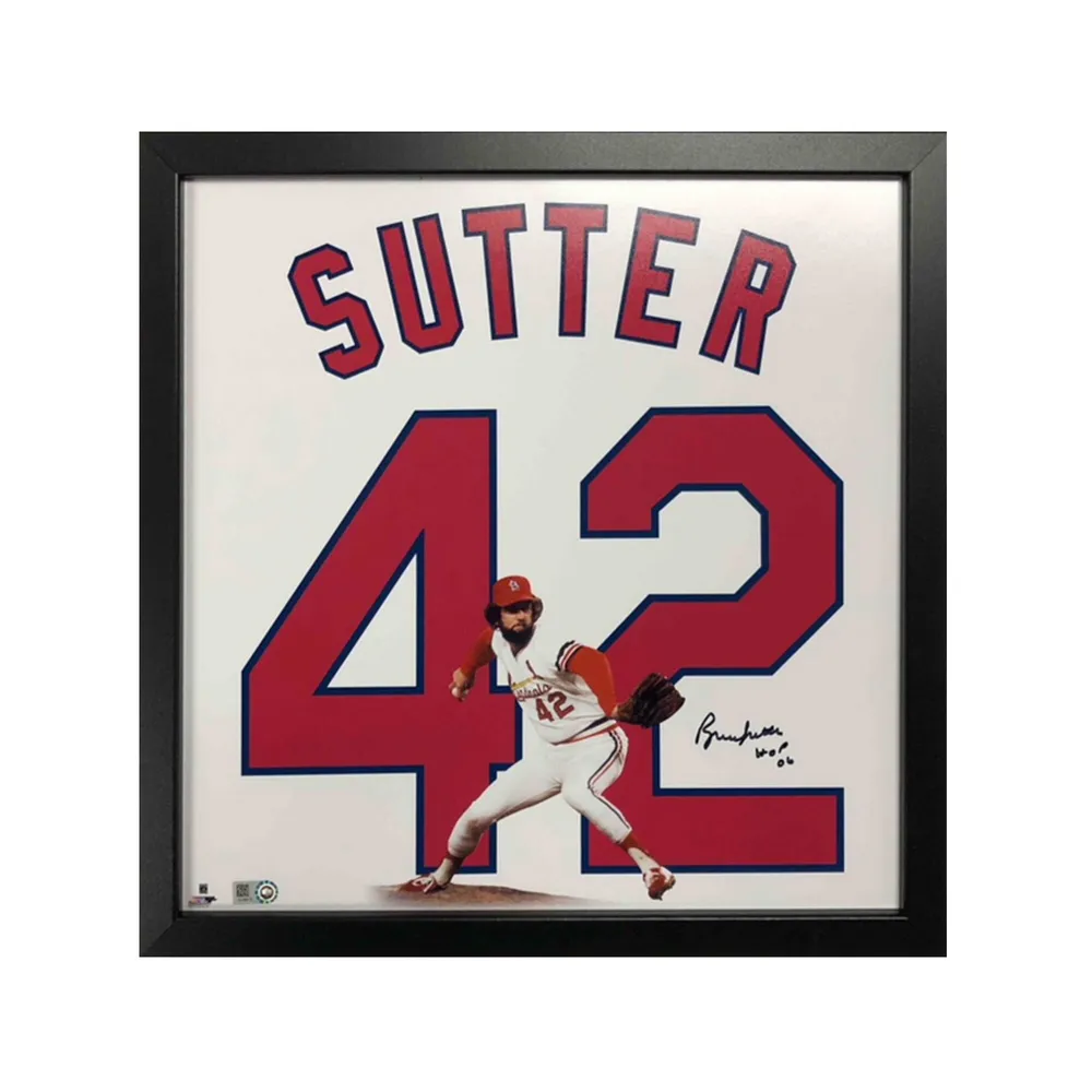 Lids St. Louis Cardinals Bruce Sutter Autographed 14"x14" Uniframe