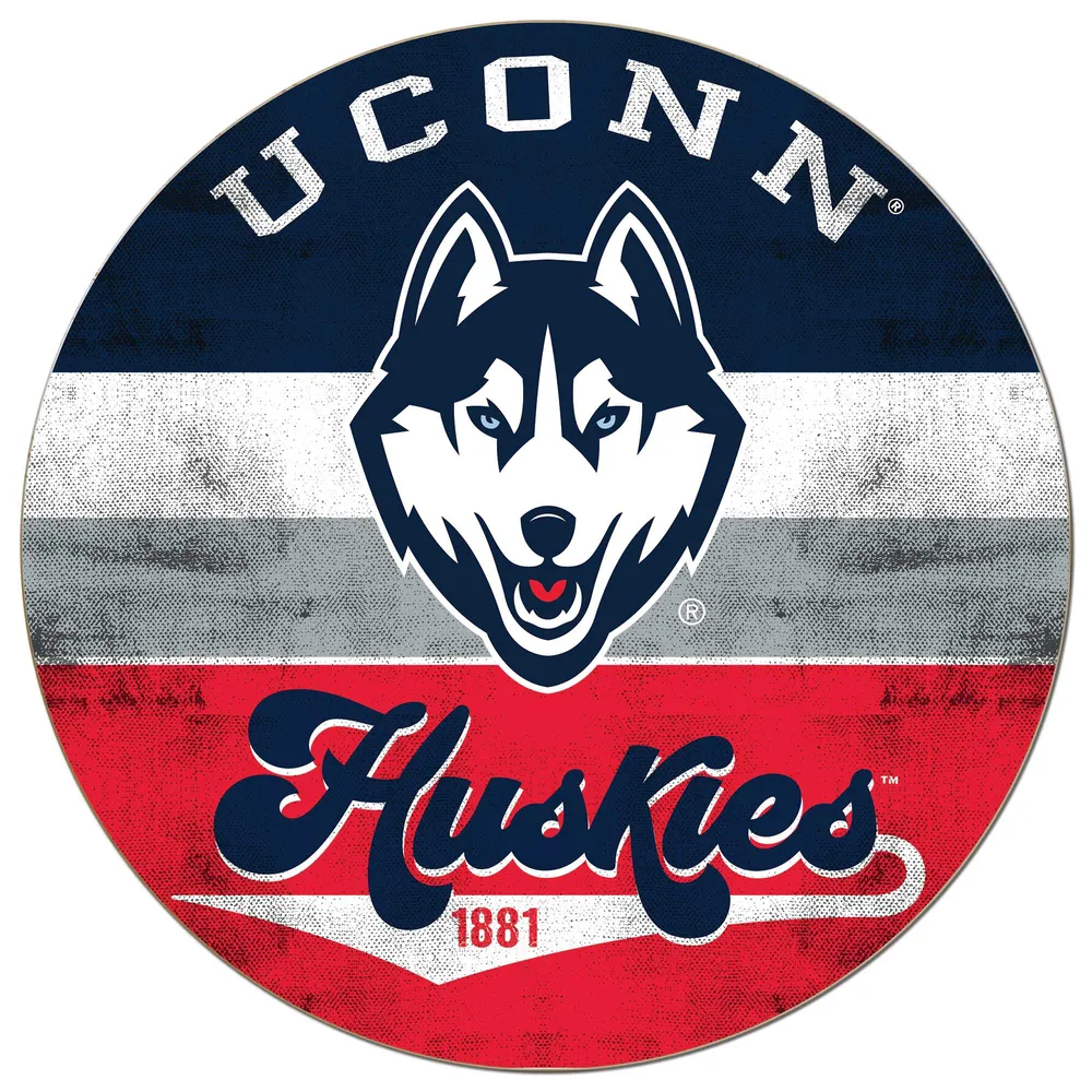 Lids UConn Huskies 20'' x 20'' Retro Logo Circle Sign Alexandria Mall