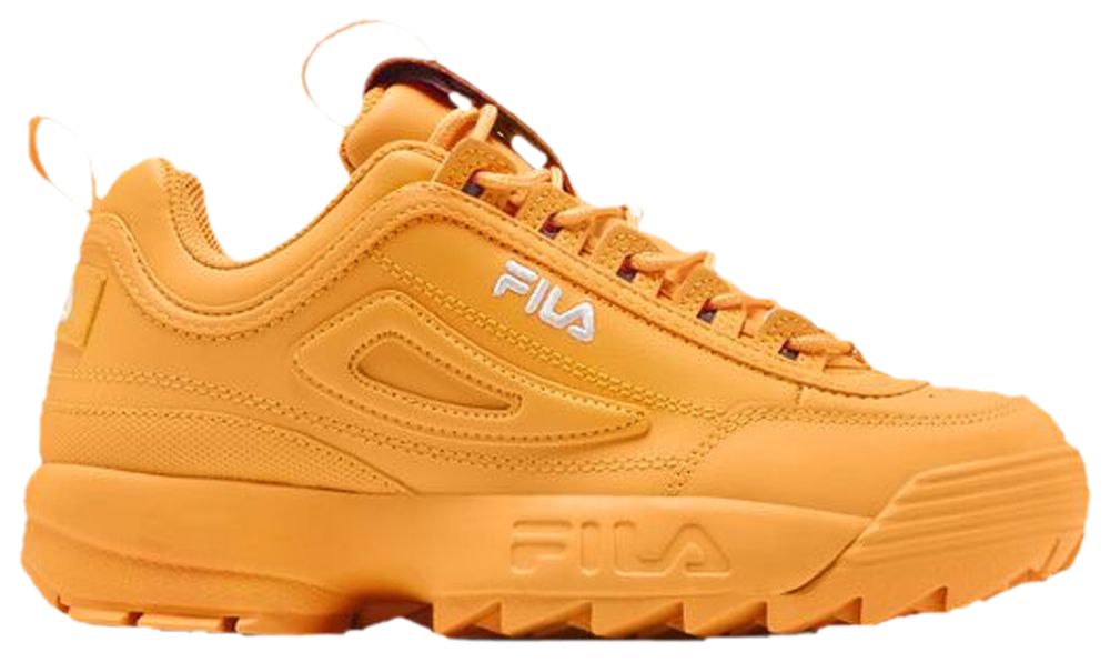 Orange fila slides best sale