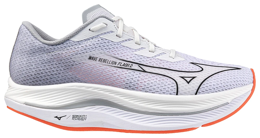 Mizuno Mens Wave Rebellion Flash 2 - Shoes White/Black | Hamilton