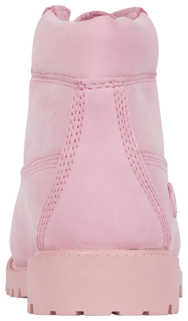 Pink on sale timberlands footlocker