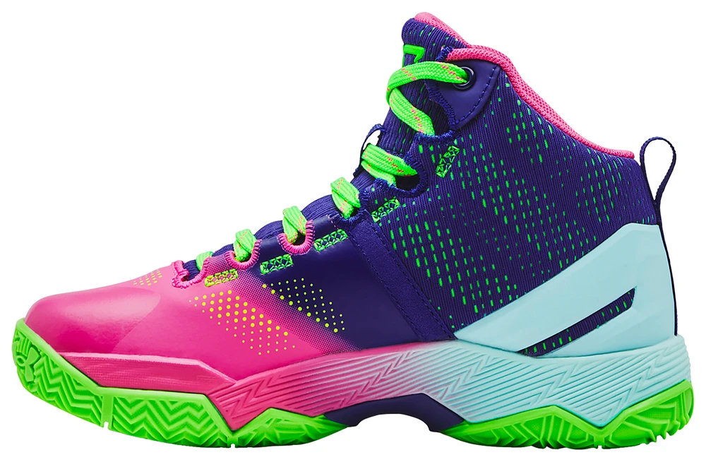 Under armour curry 2 deals purple kids