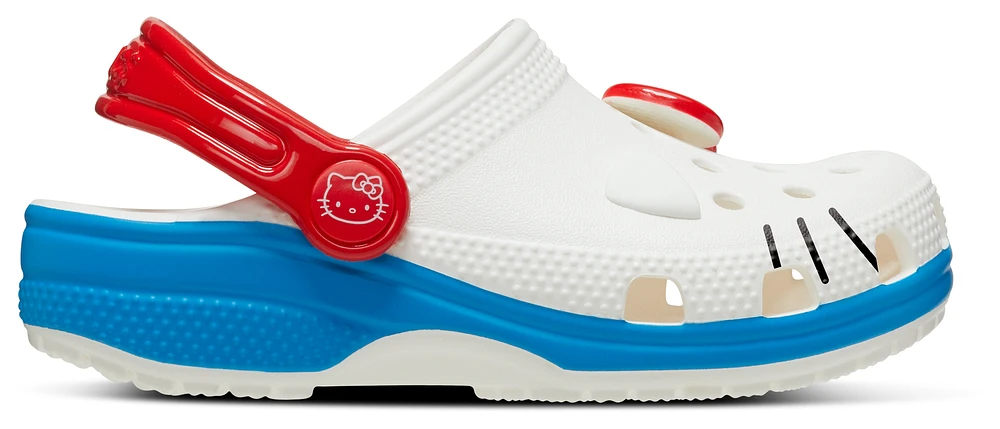 Crocs red 2024 white blue