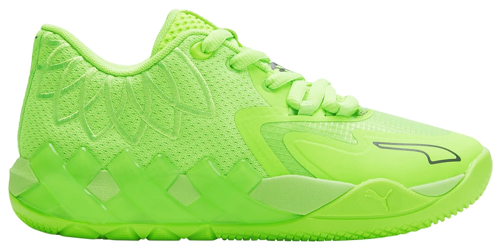 Boys green store basketball shoes