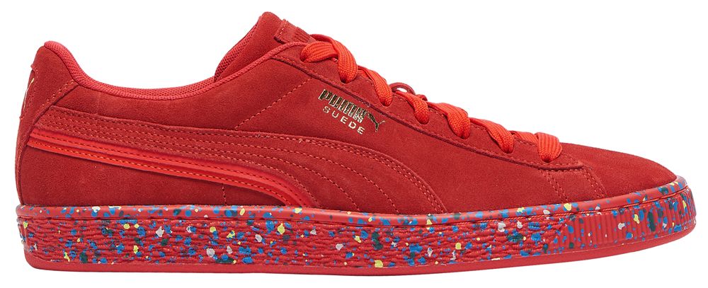 Puma suede sales paint splatter