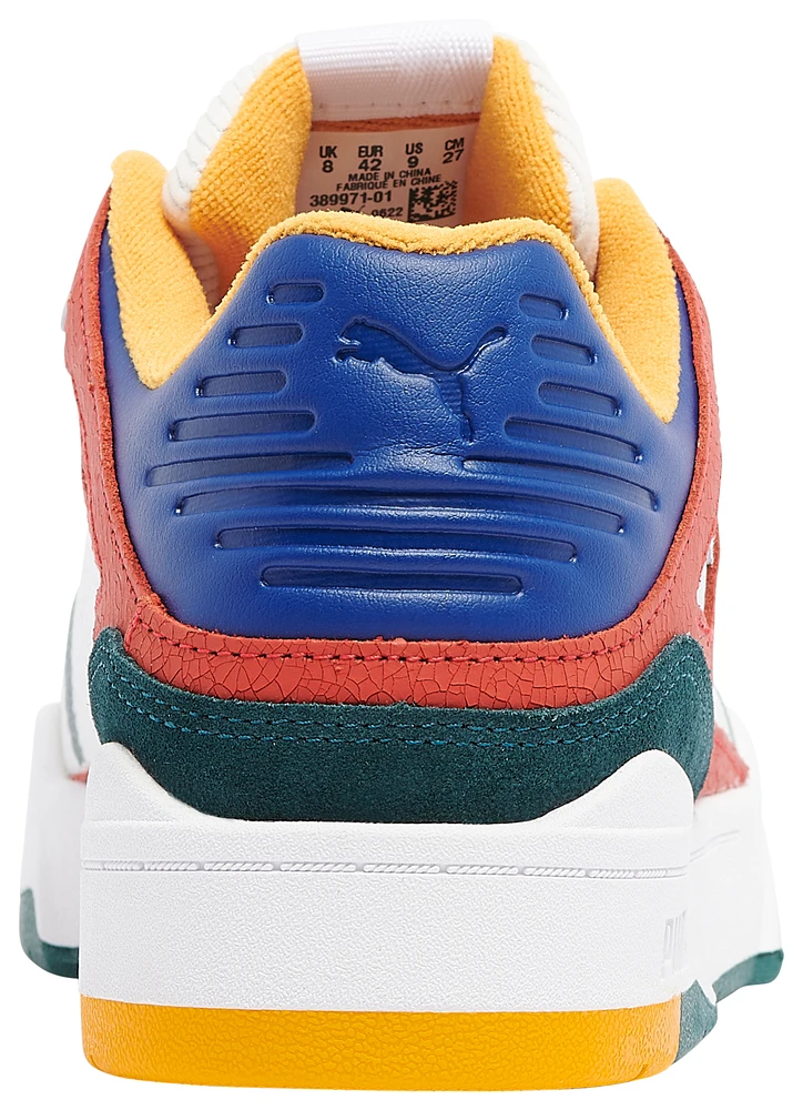 PUMA Mens Slipstream Heritage Basketball Shoes White/Platinum Mall