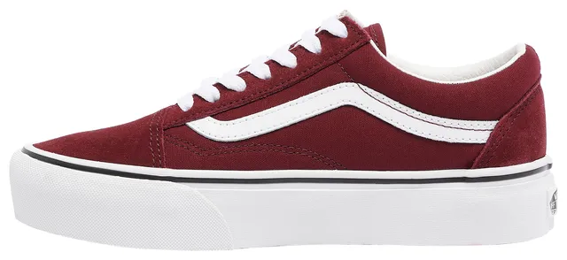 Vans bordeaux outlet rood platform