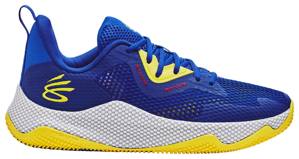 Under armour yellow sales and blue shoes